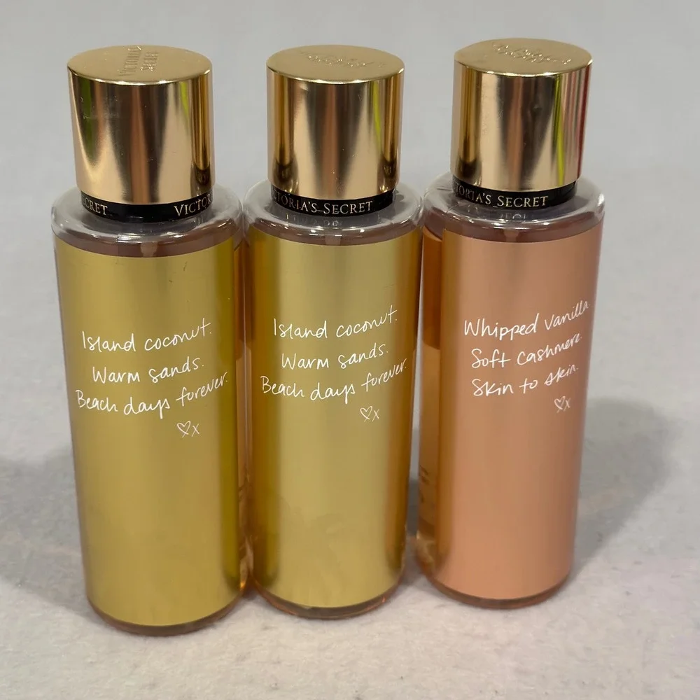 Victoria's Secret Fragrance Mist Women 3 Pack Coconut Passion Bare Vanilla 8.4oz